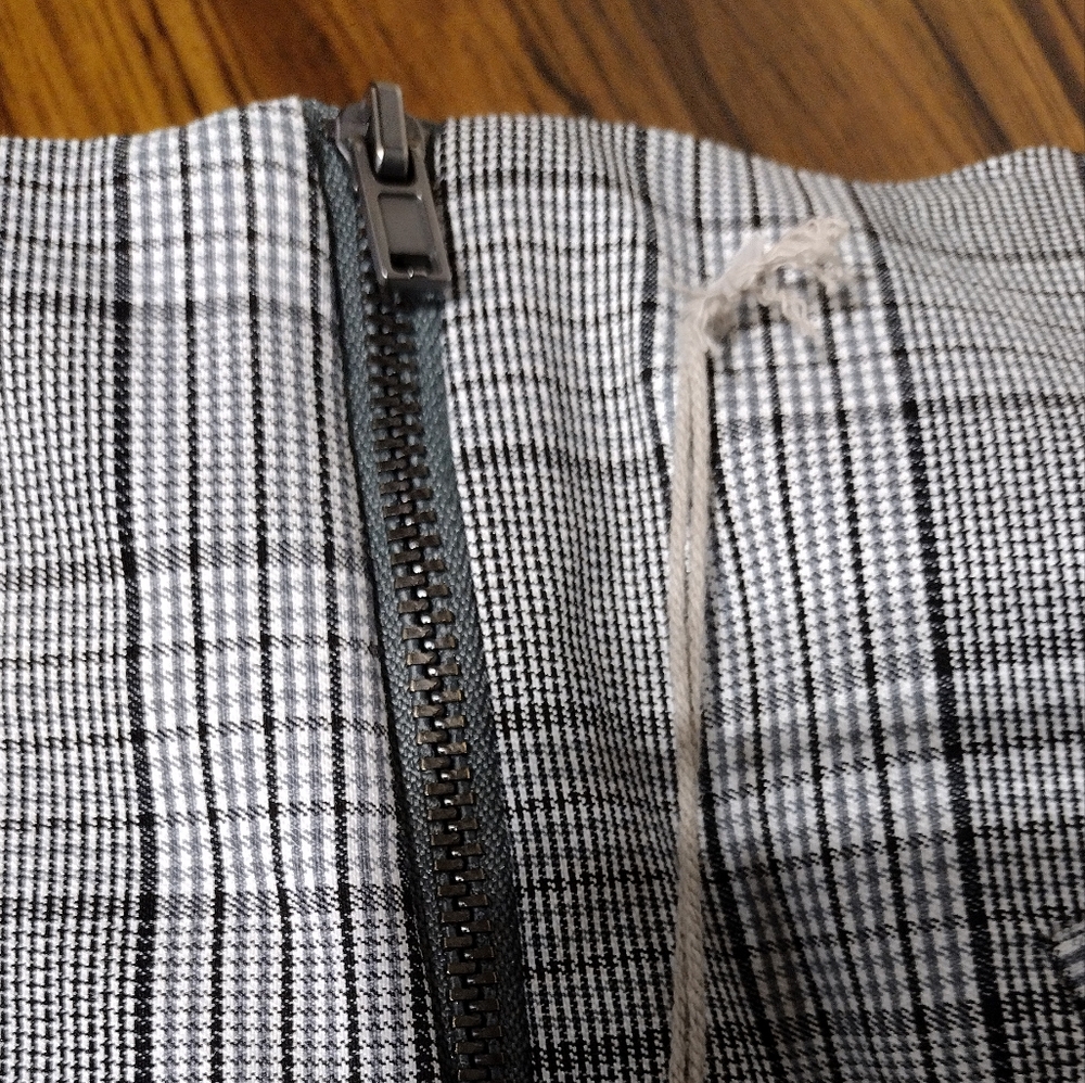 NWT A New Day Plaid Skinny Ankle Pants Women's 6 Gray Office Career Retro Y2K - Picture 9 of 12